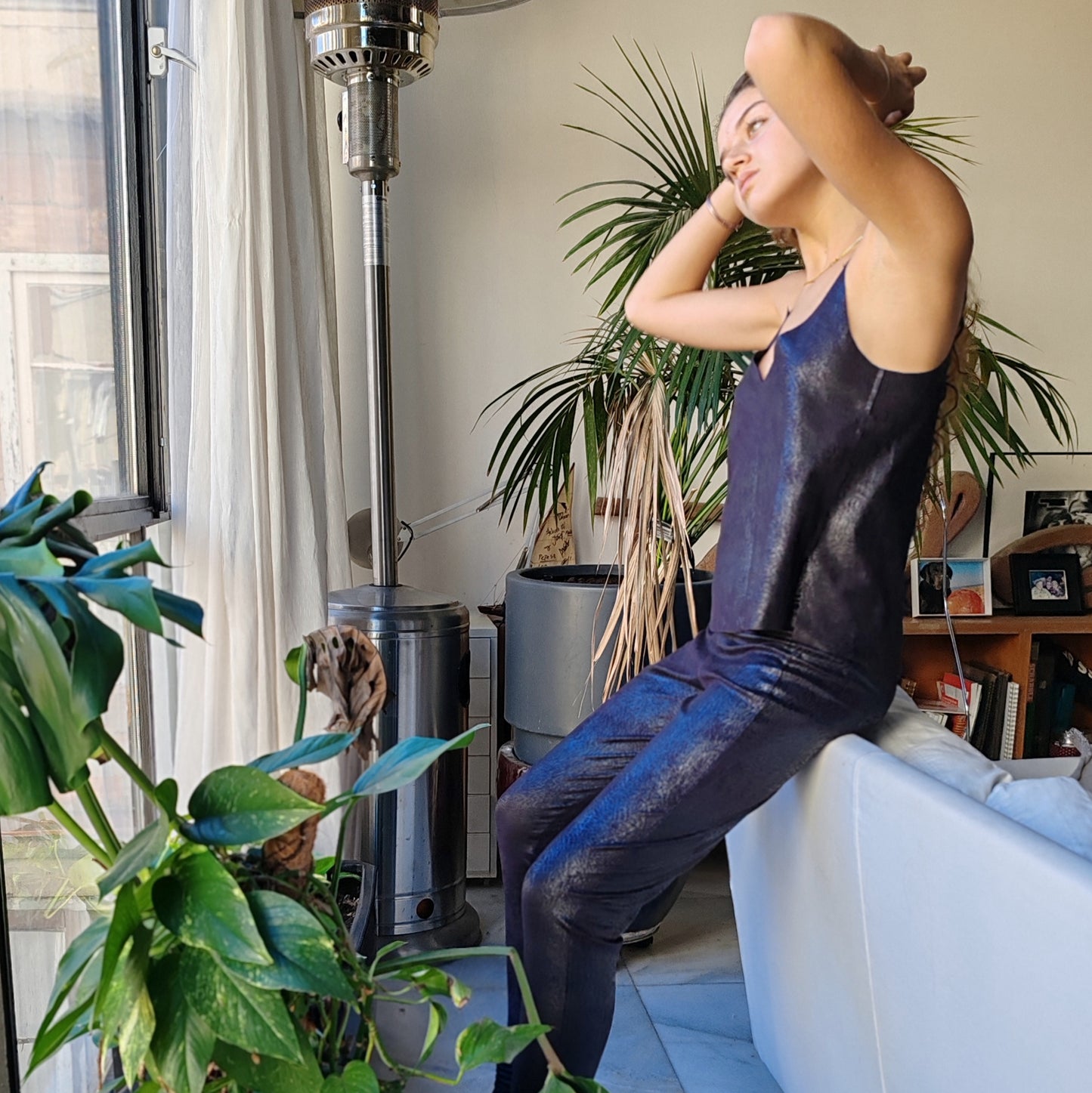 LEGGINGS PIEL VEGANA patrón reptil marrón edición limitada.