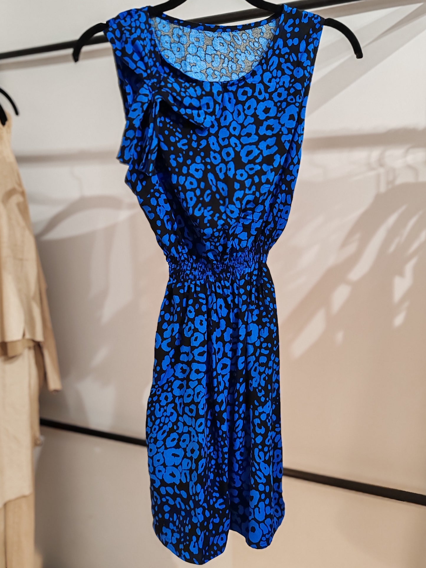 VESTIDO AFRICA animal print azul