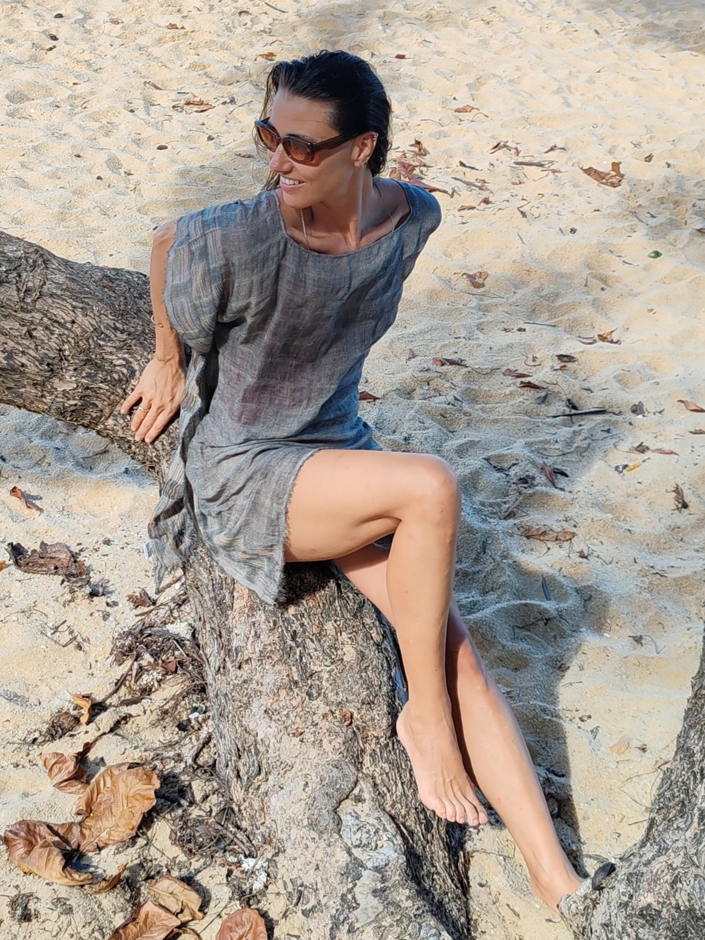 TÚNICA GRIS CLARA