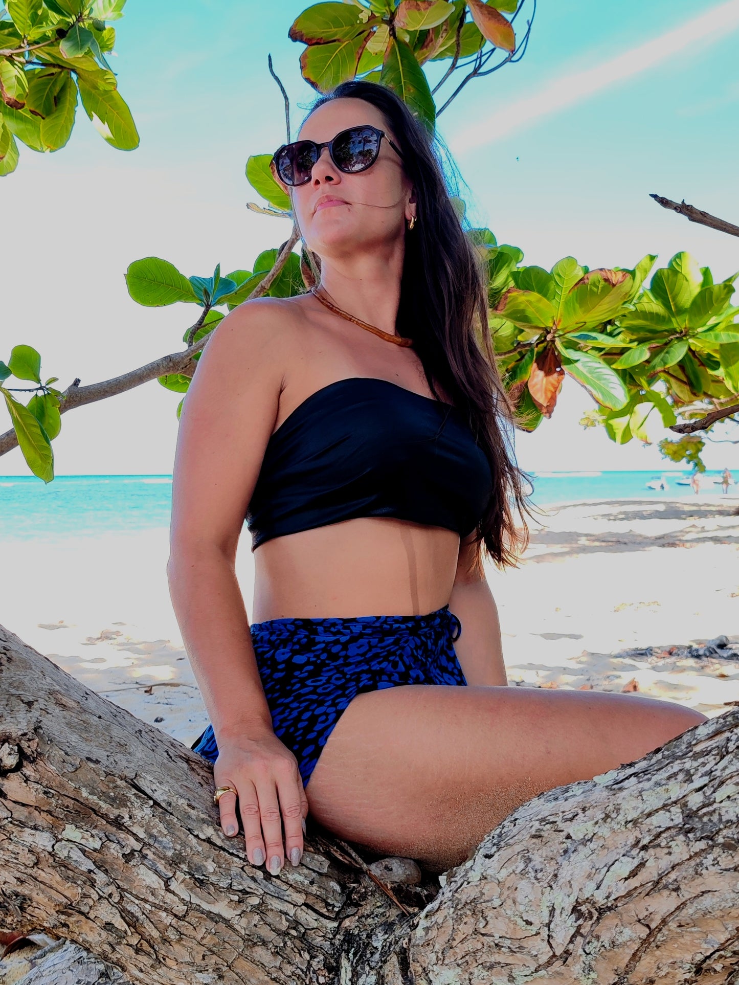 SHORT PAREO AZUL