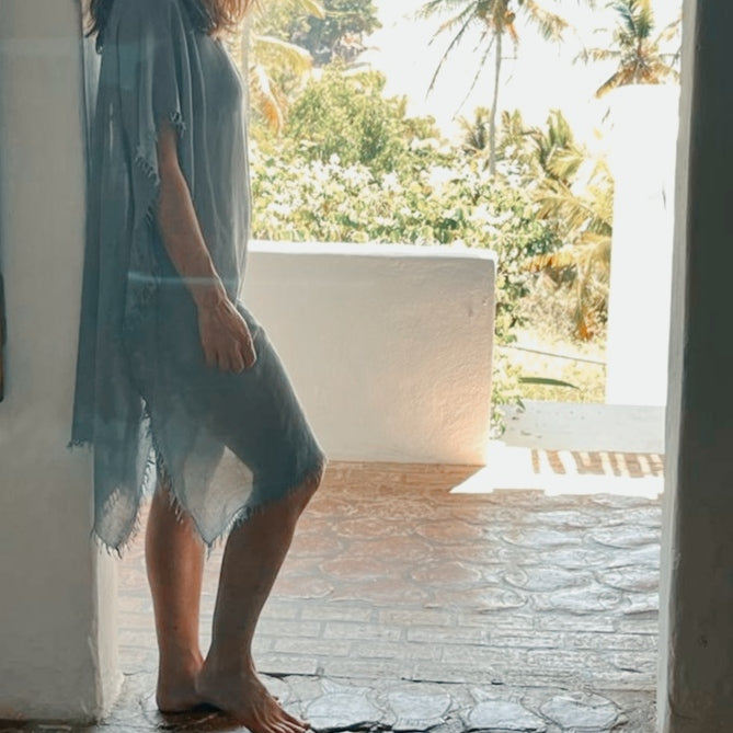 TÚNICA BAMBÚ GRIS CLARO