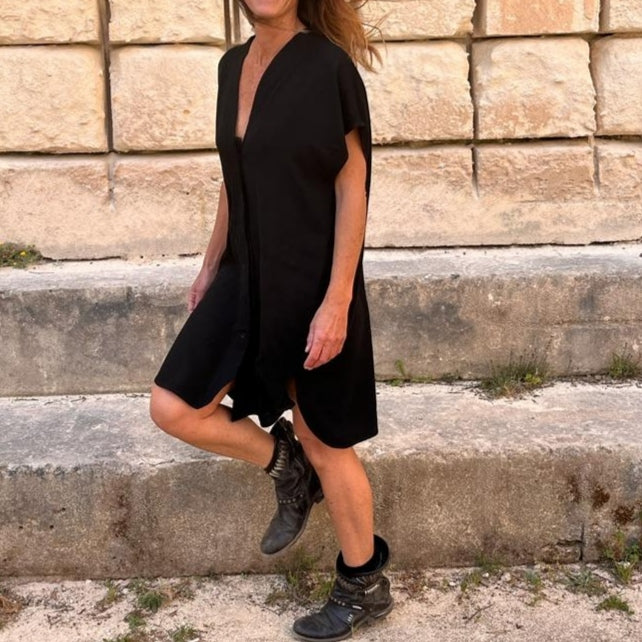 VESTIDO CAMISERO NEGRO