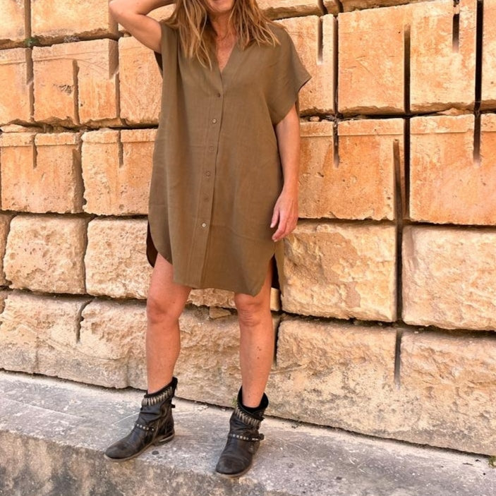 VESTIDO CAMISERO OLIVA