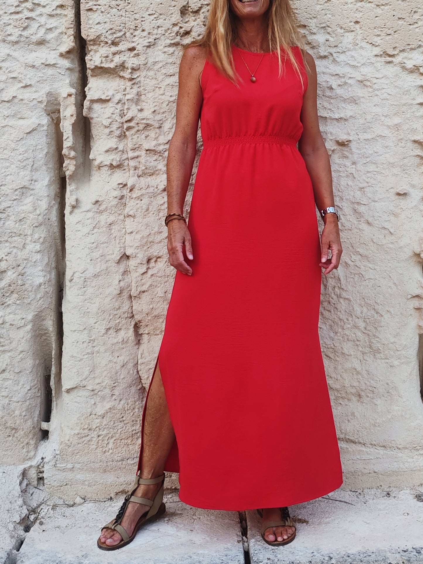 VESTIDO ROMA rojo