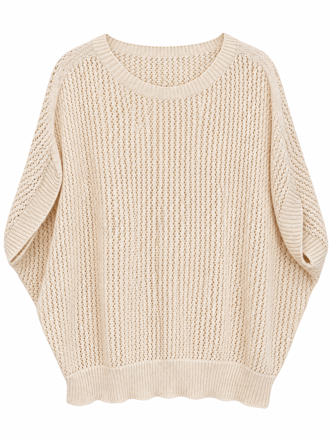 JERSEY de punto calado crudo