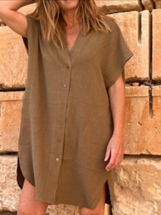 VESTIDO CAMISERO oliva