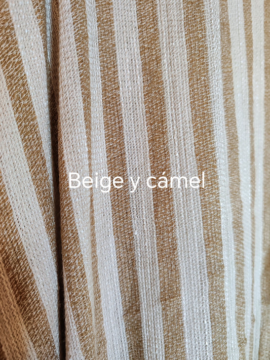 KAFTÁN TAIPÚ beige y camel