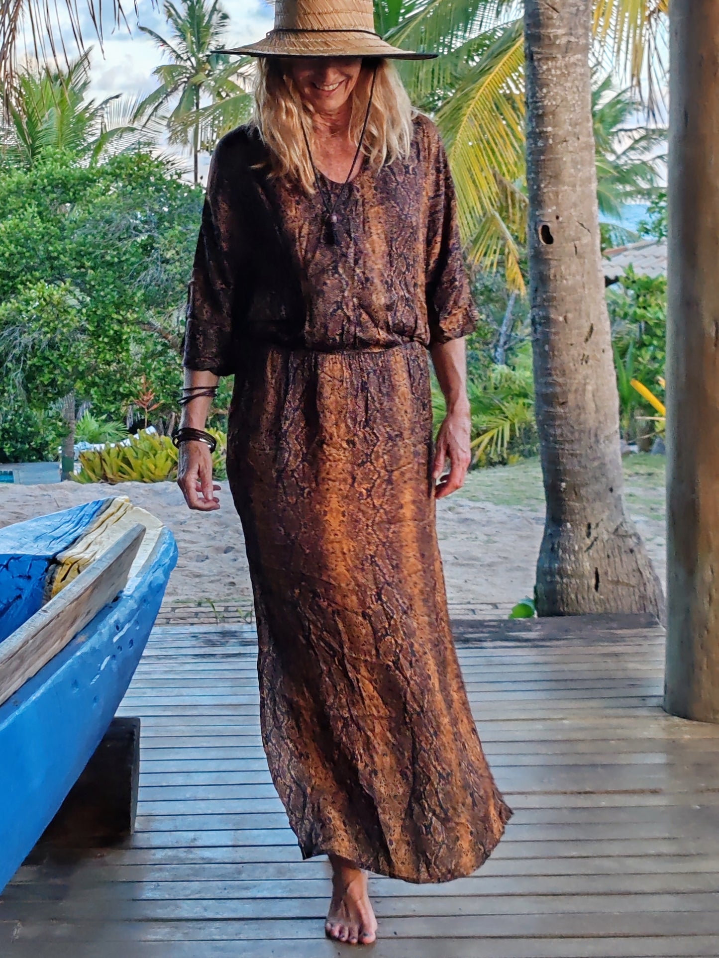 VESTIDO AMAZONIA print serpiente