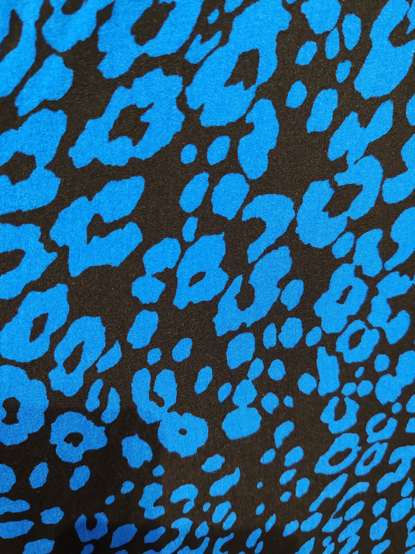 MONO CORTO animal print azul