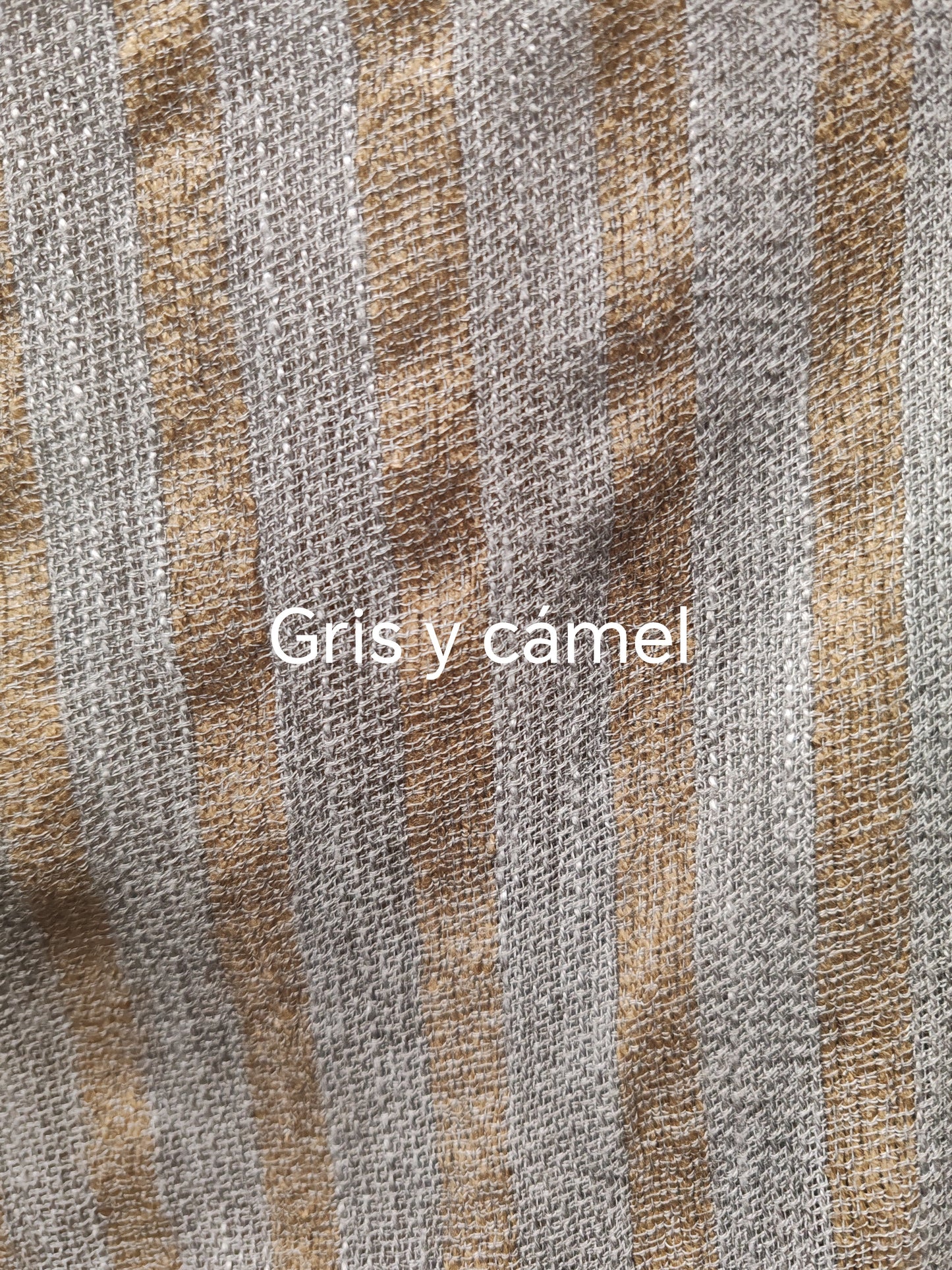 KAFTÁN TAIPÚ gris y cámel