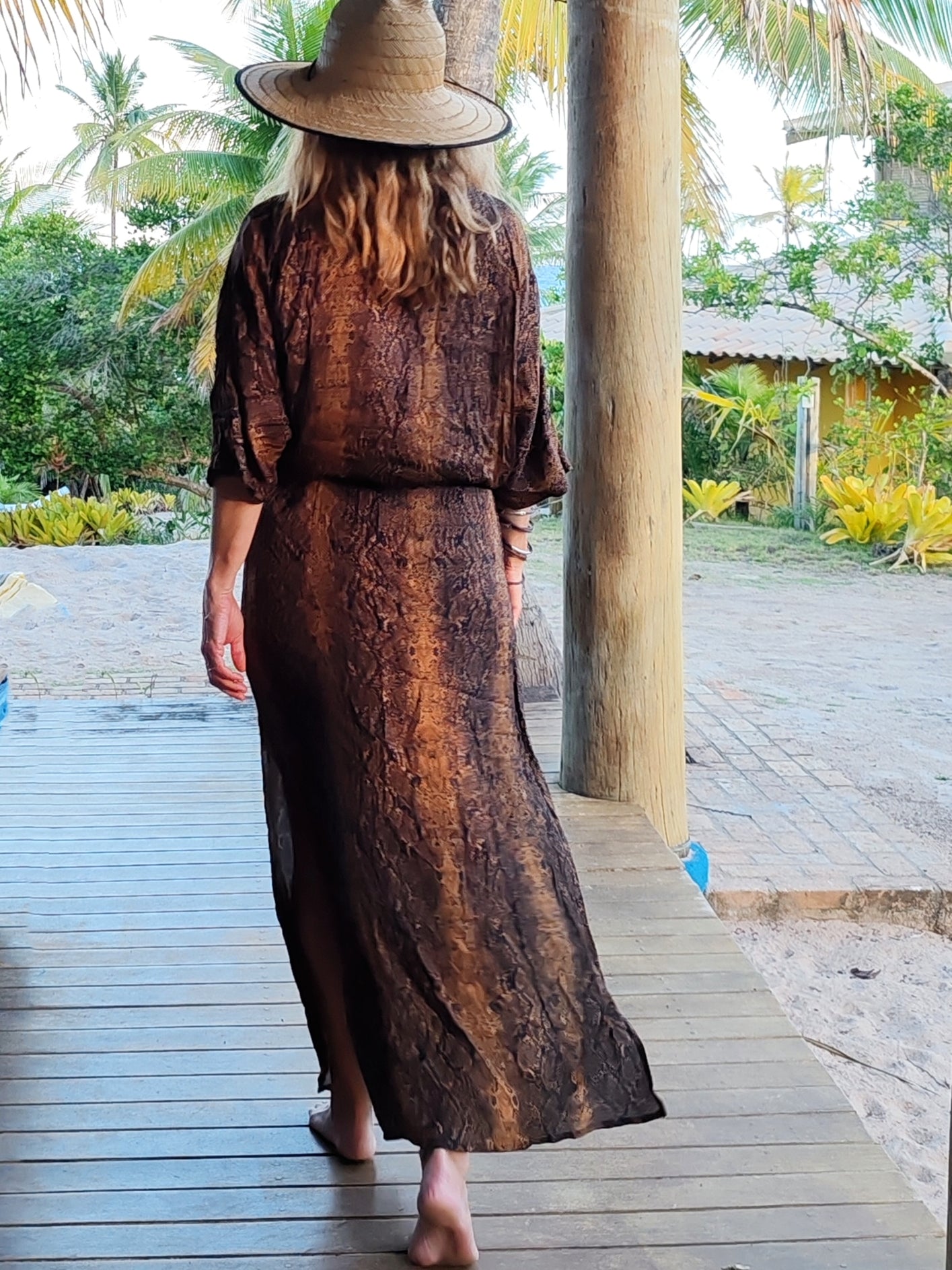 VESTIDO AMAZONIA print serpiente