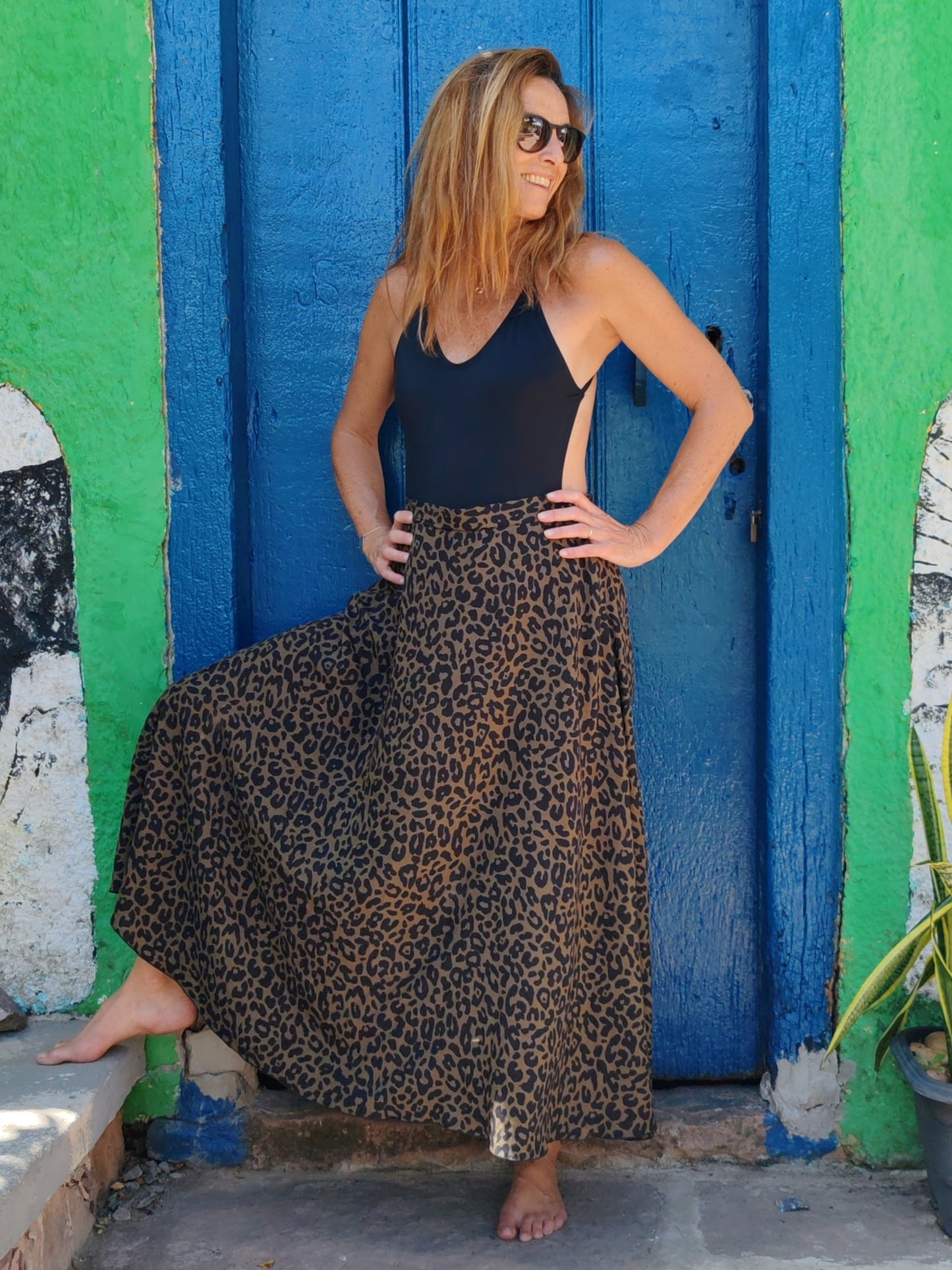 FALDA LARGA print kaki
